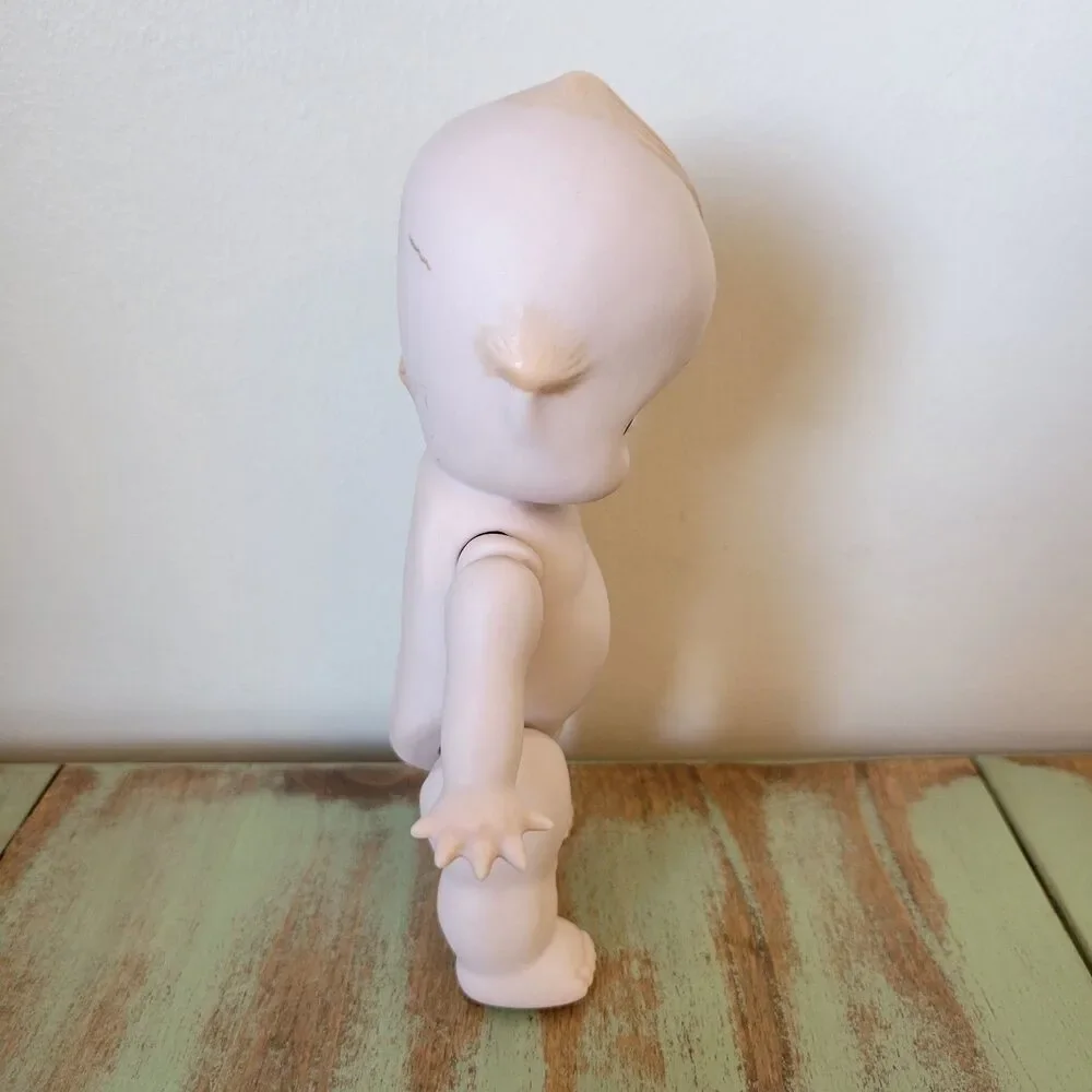 Rare CERAMIC Kewpie Doll • Made in Japan • Jointed Arms & Legs • 7.5